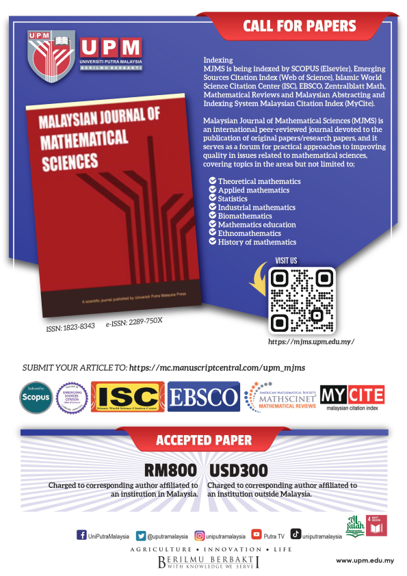 Malaysian Journal of Mathematical Sciences (MJMS)